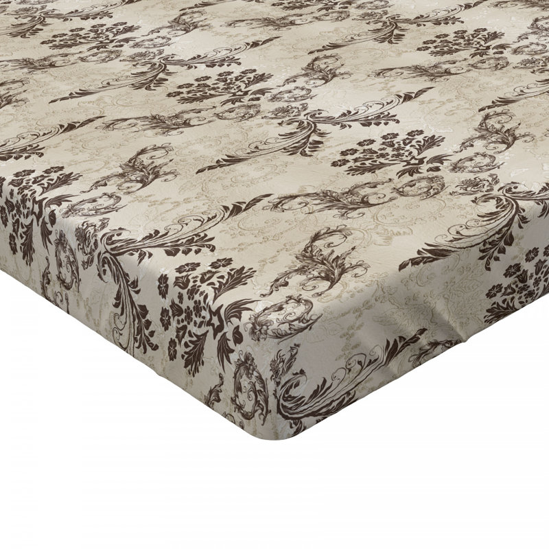 Microfiber Floral Fitted Sheet, Queen Fitted Sheet