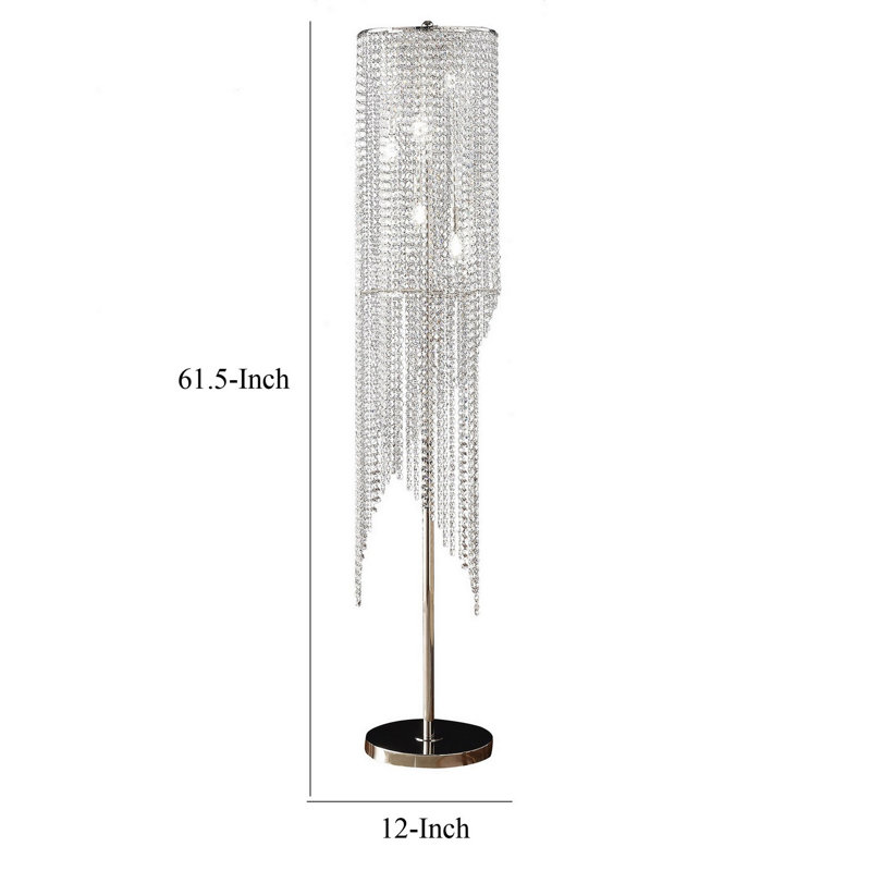 Nuraish Chrome Floor Lamp
