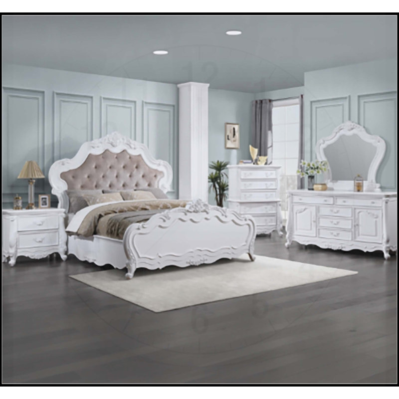 Latisha White Finish Mirror