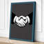 Hands in Agreement Minimalist - Wrapped Canvas-435620935-435620956
