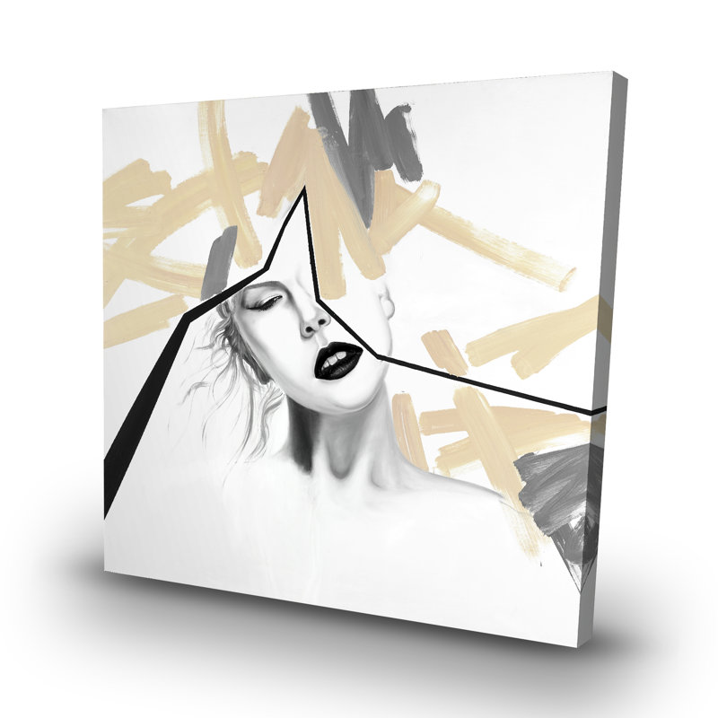 Divided woman - 32"x32" art on canvas