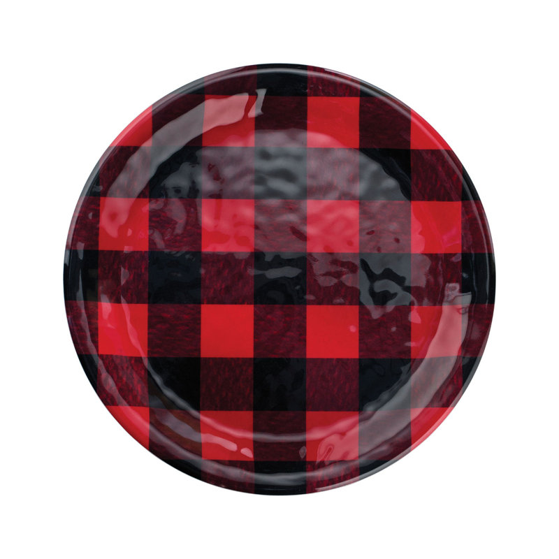 Buffalo Plaid, 9" Melamine Plate S6