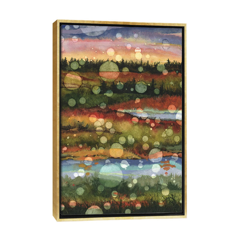 « Moments de clarté » par Maggie Vandewalle-reproduction d’art, Toile encadrée d'or, H 40 po x l 26 po x P 1,5 po