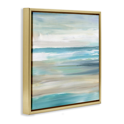 Plage abstraite, sable, vagues de l'océan