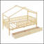Lit en bois Imaginative avec deux tiroirs, parfait pour les chambres d'enfants et les solutions de rangement peu encombrantes-202568672