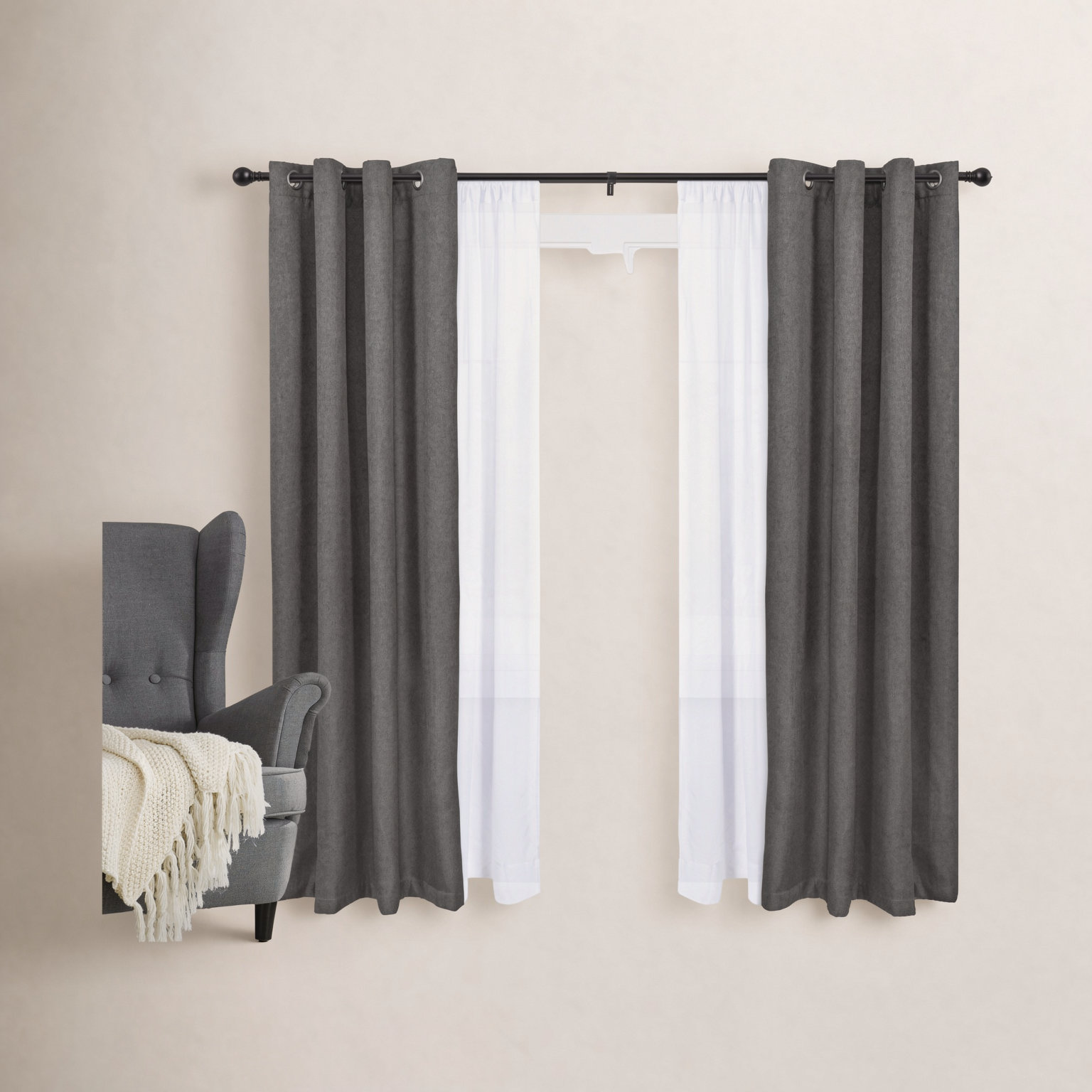 Kielle Layla Double Curtain Rod