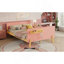 Lit double pour enfants, lit plateforme double en bois avec tête et pied de lit-121061643-121061646
