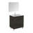 Elegance 31.5'' Single Bathroom Vanity with Ceramic Top with Mirror-46357541