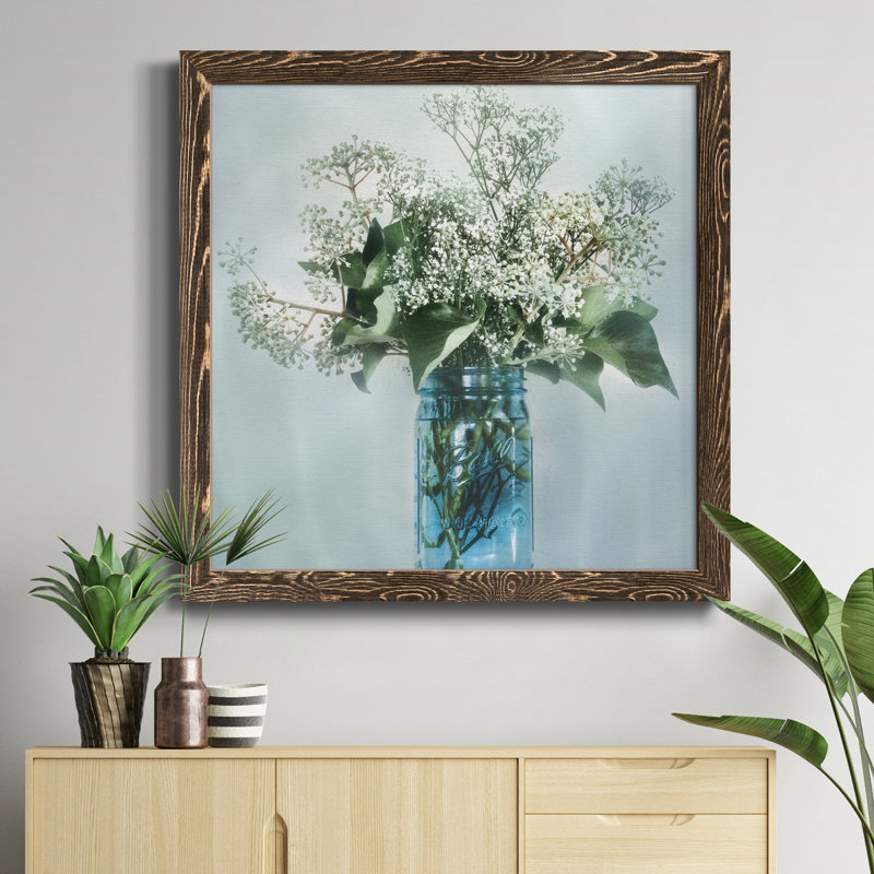 Spectrum Connections - Peinture sur toile encadrée, H 20 po x l 20 po x P 1,5 po, Cadre noyer
