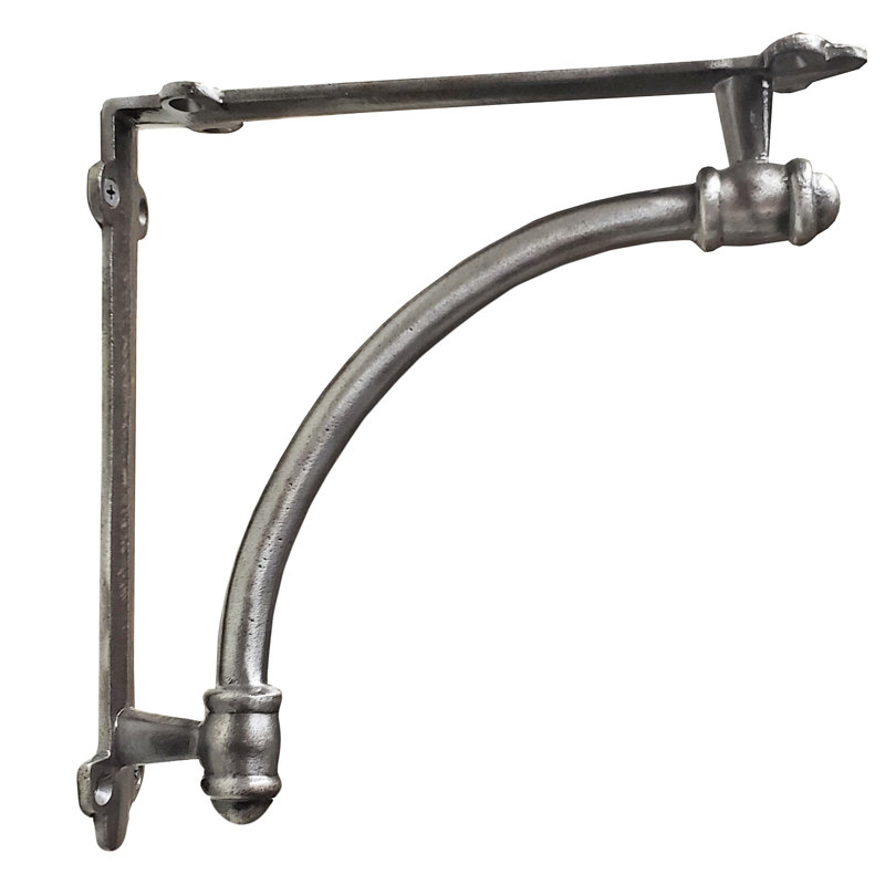 Support de tablette demi-rond Siefert, Métal antique