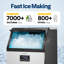 150 lb. per day Stainless Steel Commercial Freestanding Ice Maker
