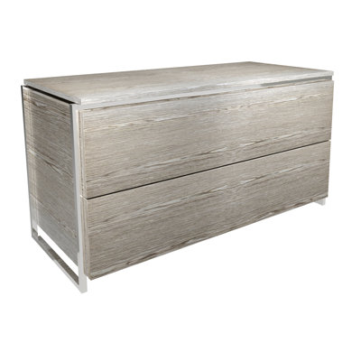 Euclid Solid Wood 93cm W 2 - Drawer Chest of Drawers