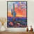 Black Floater Framed Canvas