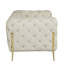 37,07 po Cuir large avec structure en bois massif et coussins de coin renforcés en mousse 125,4 lb