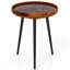 Table de bout ronde de 16 pouces avec décoration de coquillage et finition en résine époxy-756963258