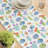 Rectangular Floral Cotton Twill Table Runner-5746581