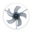 Ventilateurs de plafond avec lumières à DEL à intensité variable Installation intégrée de minces ventilateurs de plafond modernes (bleu)