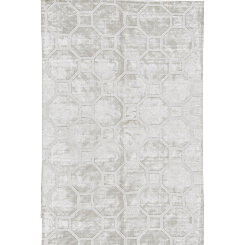 Geometric Area Rug in Ivory