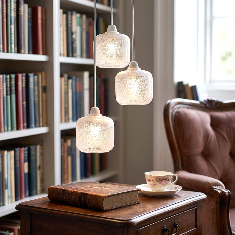 12cm H Glass Lamp Shade in Clear
