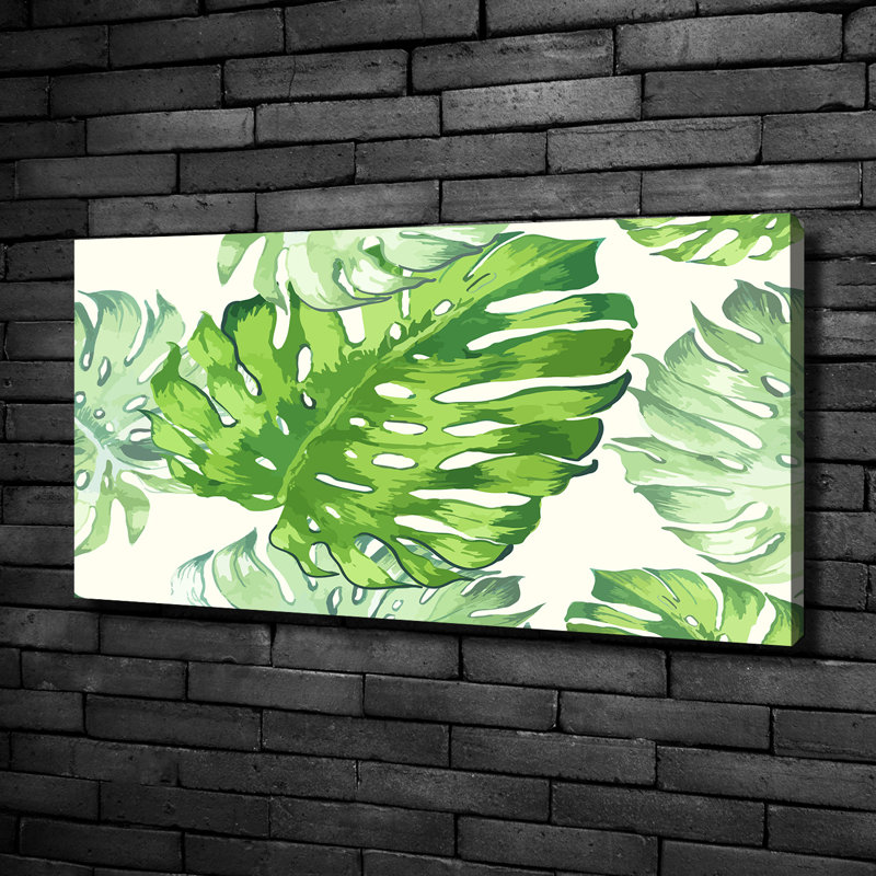 Tropical Leaves - Wrapped Canvas Print