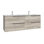 Menta C160D 63.0" Wall Mounted Bathroom Vanity