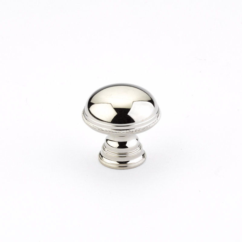 Atherton Round Knob, Polished Nickel