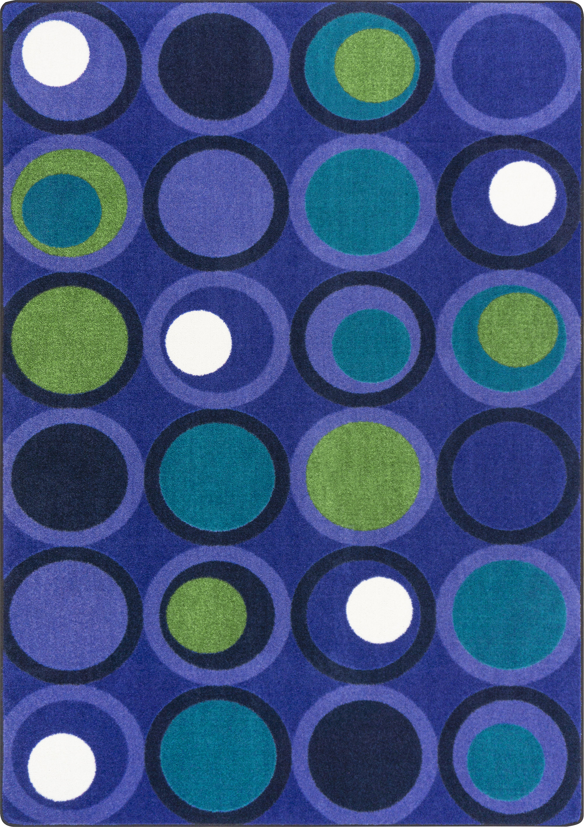 Joy Carpets Circle Back Geometric Tufted Area Rug | Wayfair
