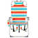 Lemon Pattern Aluminum Folding Backpack Beach Chair