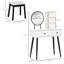 Ensemble coiffeuse avec tabouret Daphie