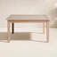 Table basse carrée en bois massif Amina