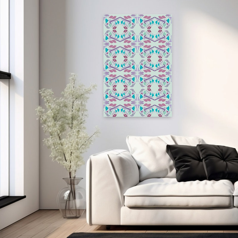 Art contemporain Art floral contemporain, H 36 po x l 24 po
