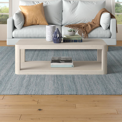 Vegard Floor Shelf Coffee Table with Storage