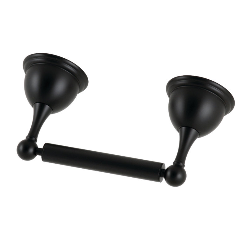 Kingston Brass Restoration Toilet Paper Holder, Matte Black