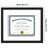 Saylem 12.5" x 15" Floating Picture Frame for Certificates and Diplomas - Black