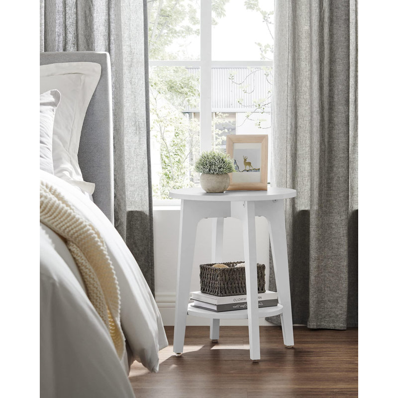Alessandro End Table, White