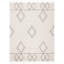Tapis ivoire / gris en laine touffeté à la main Powell-700266343