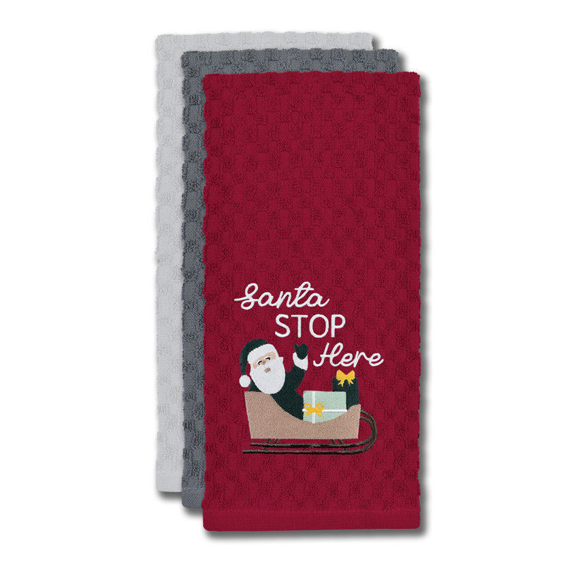 Cotton Tea Towel Kitchen Towel, Red