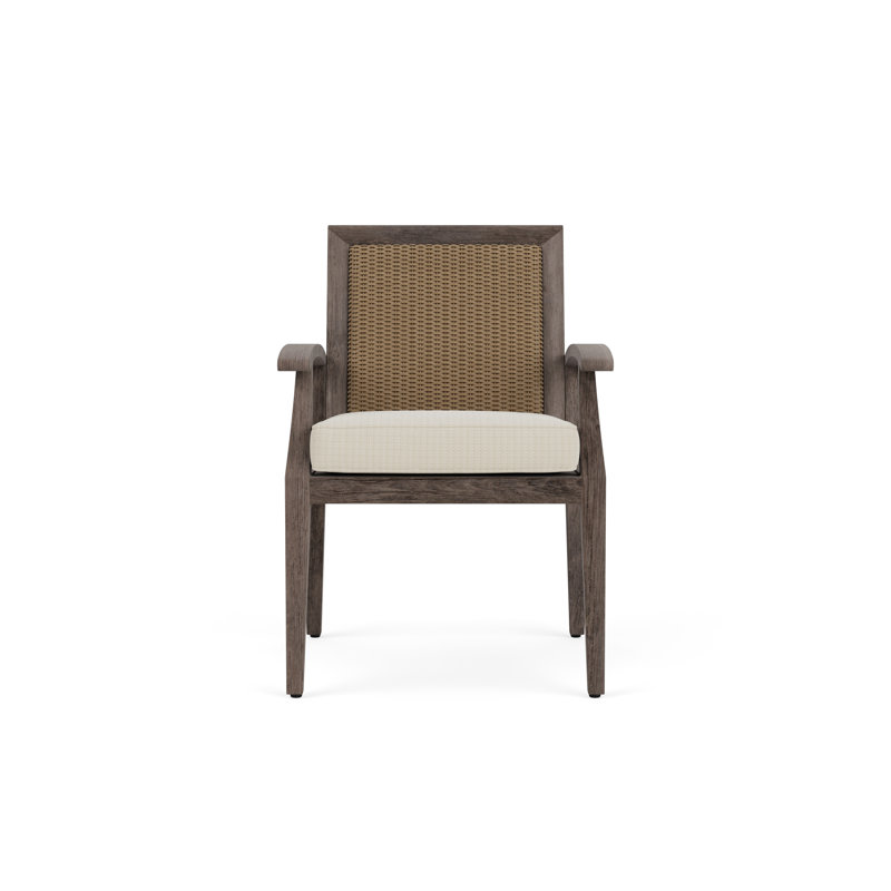 Frontier Outdoor Dining Armchair, Fawn, Serene Spa