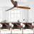 Kemp 52'' 3 -Blade LED Flush Mount Ceiling Fan with Remote Control and Light Kit Included-166947615