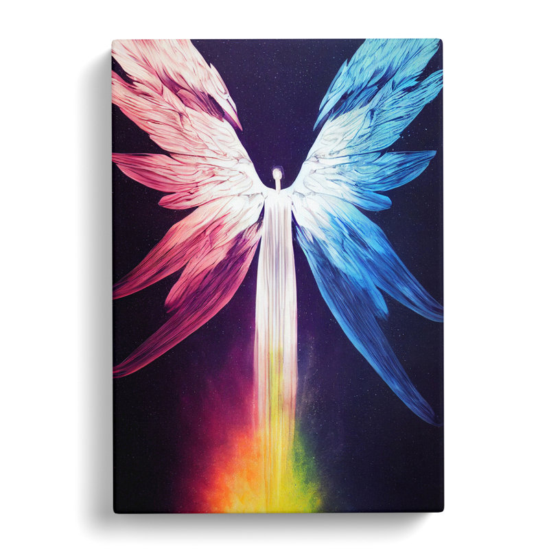 Angel Hydrodipped Vol.1 - Wrapped Canvas, 50cm H x 35cm W x 3cm D