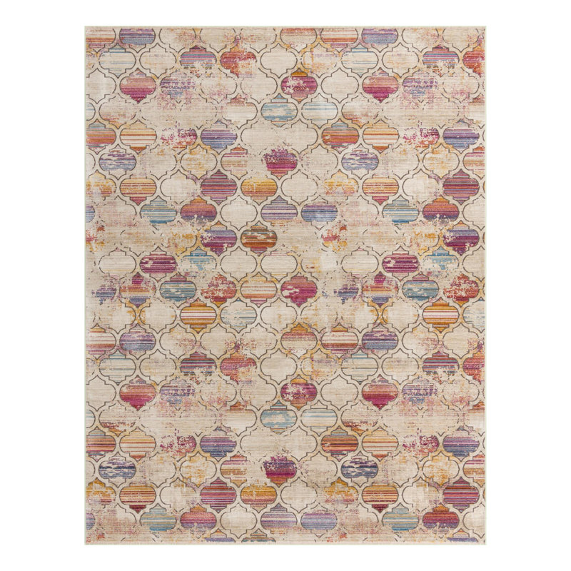 Kaye Damask Indoor Rug, Rectangle 9' x 11'7"