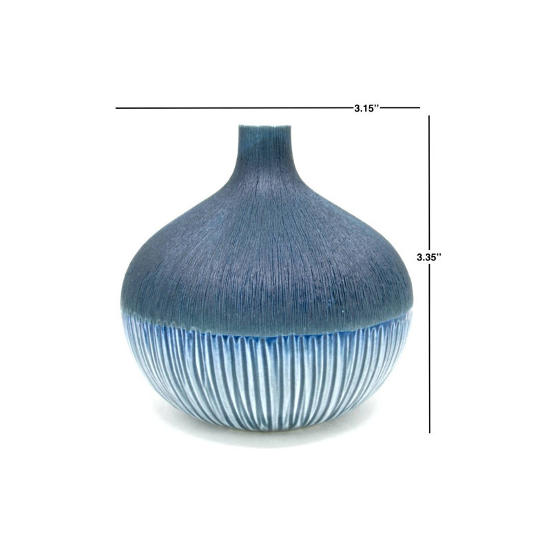 Vase de table Azalyn, H 3,4 po x l 3,2 po x P 3,2 po