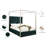 Porter Tufted Upholstered Canopy Bed-650833671-650833691
