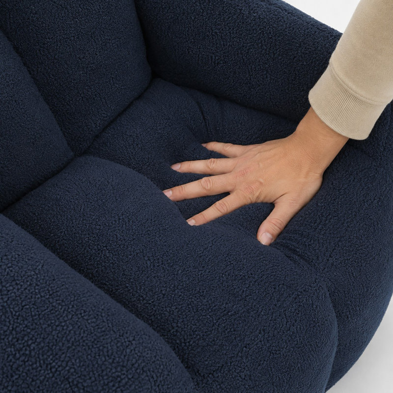 Fauteuil à billes Compression, Ourson bleu