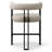 24" Upholstered Tweed Arm Counter Stool-1987020183
