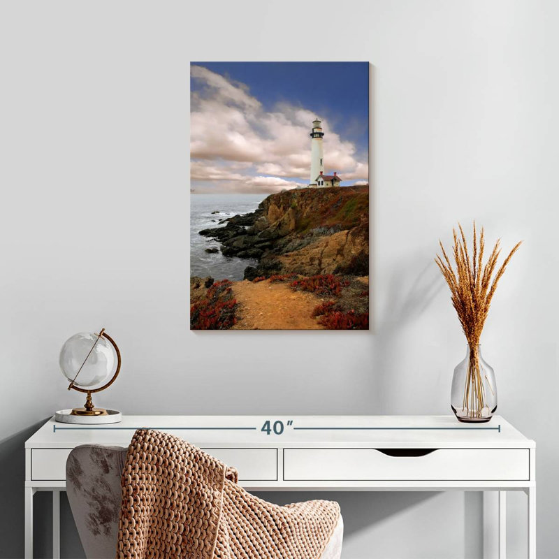Phare en Californie, H 24 po x l 16 po