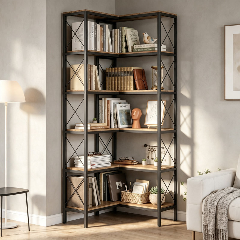 60cm W Metal Bookcase, 167 cm H x 60 cm W x 60 cm D x