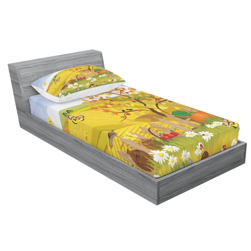 Microfiber Sheet Set, Twin XL Sheet Set with Fitted Sheet