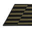 Tapis noir à rayures horizontales lavable à la machine-287297944