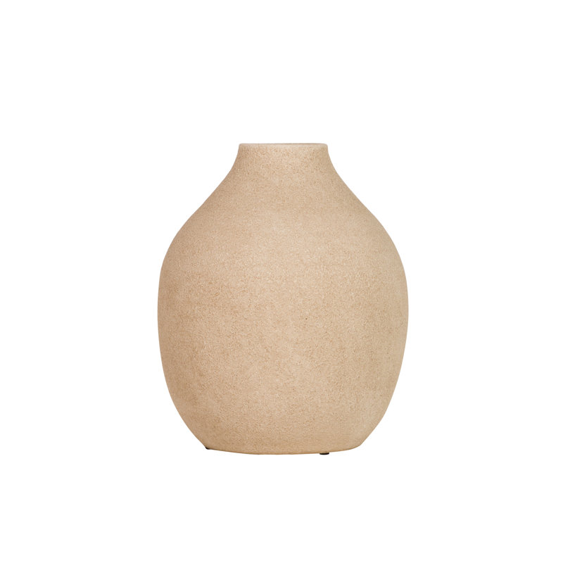 Ceramic / Porcelain Table Vase, Brown, 30cm H x 26cm W x 26cm D